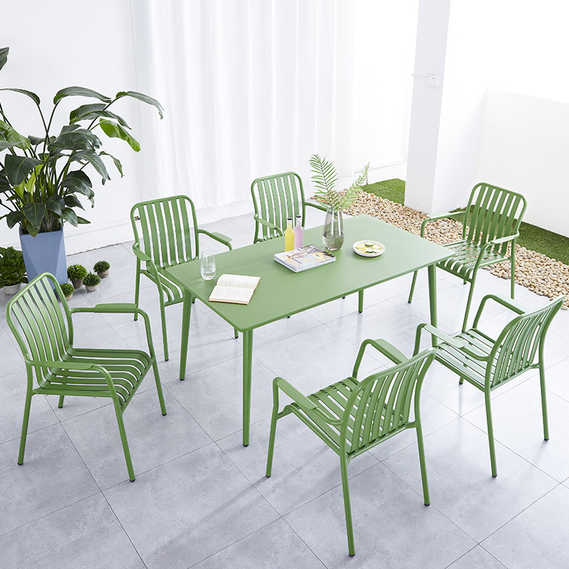 aluminum table & chair